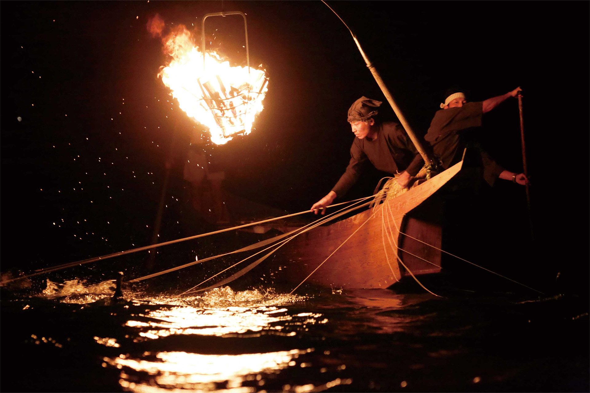 Cormorant fishing on the Nagara River